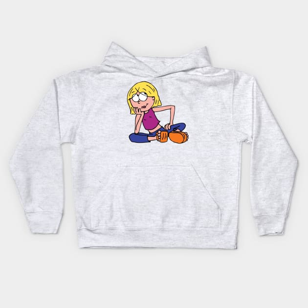 Lizzie McGuire Cartoon Kids Hoodie by baranskini